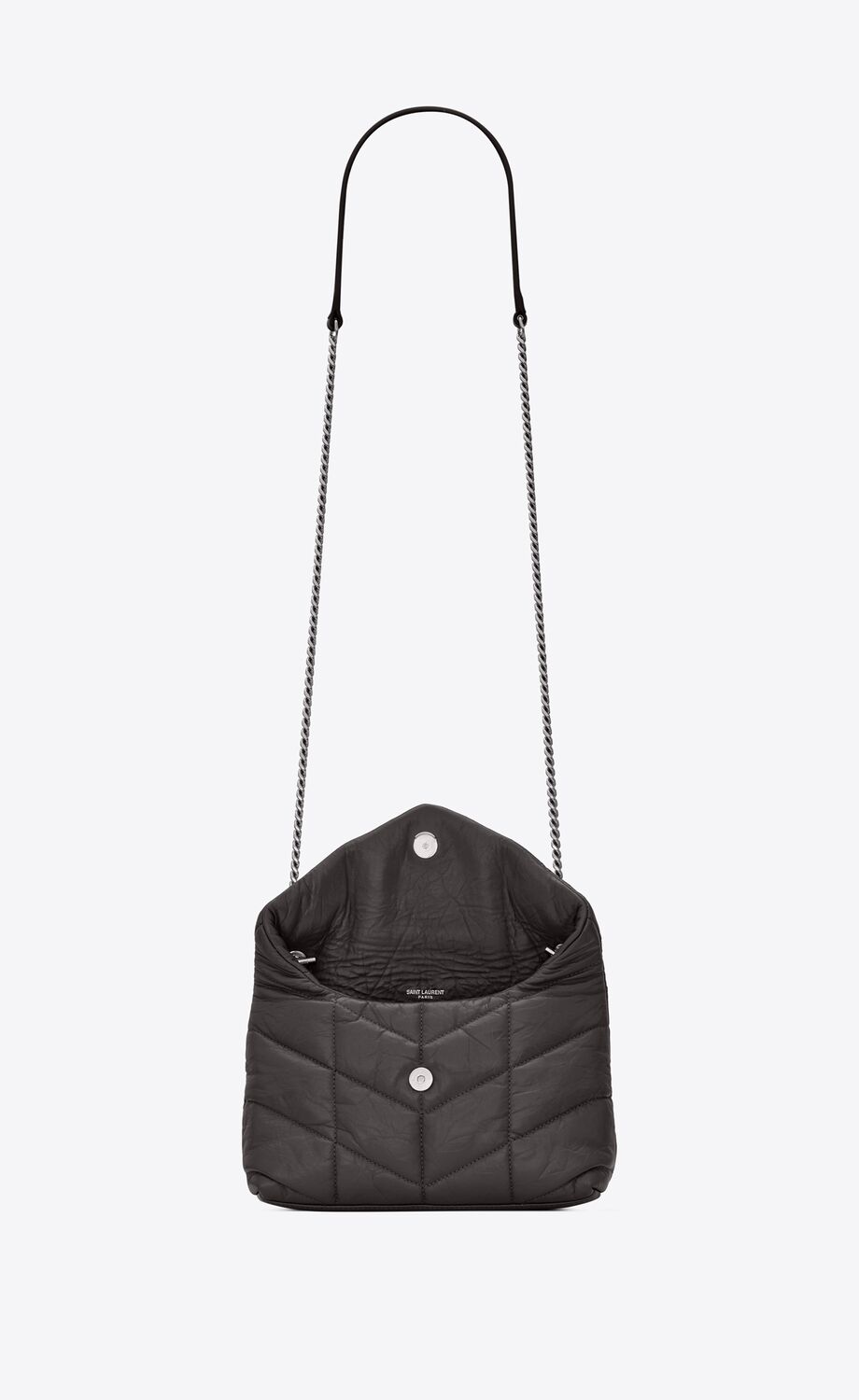 PUFFER toy bag in quilted wrinkled matte leather Saint Laurent