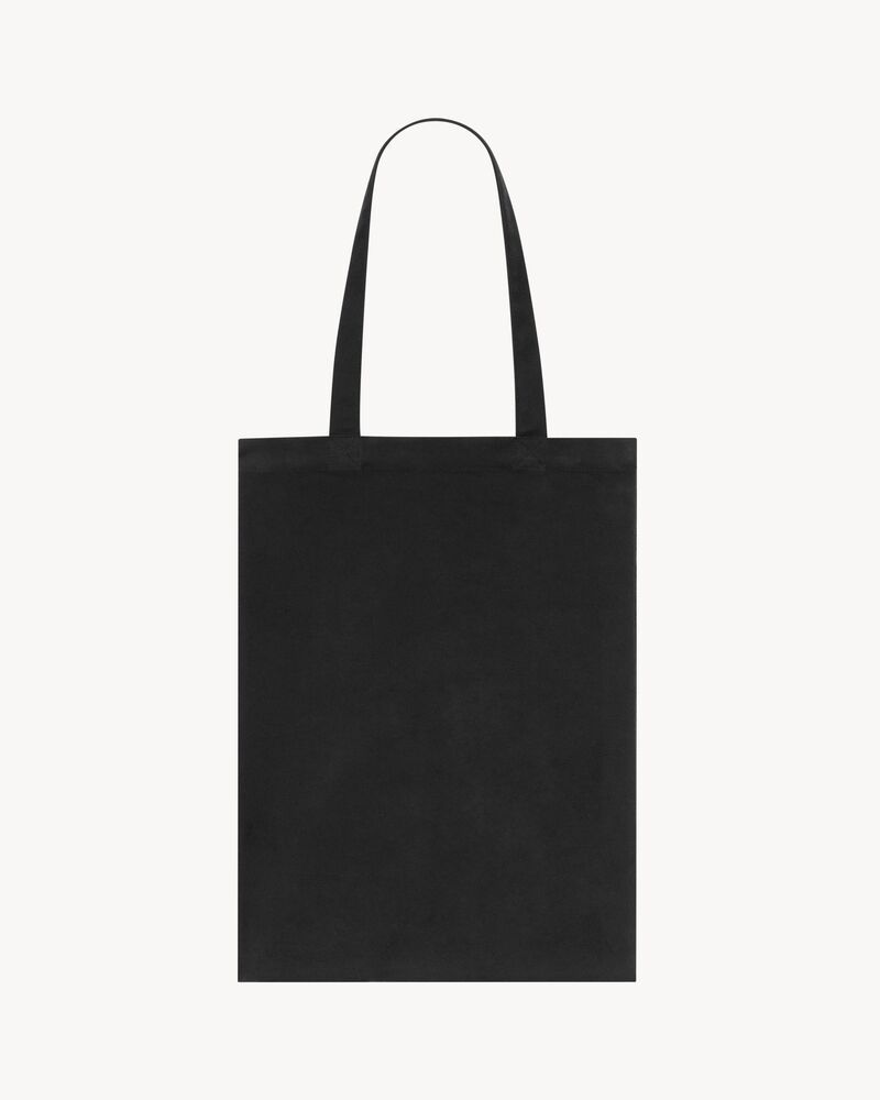 SMALL SAINT LAURENT TOTEBAG IN BRUSHED COTTON