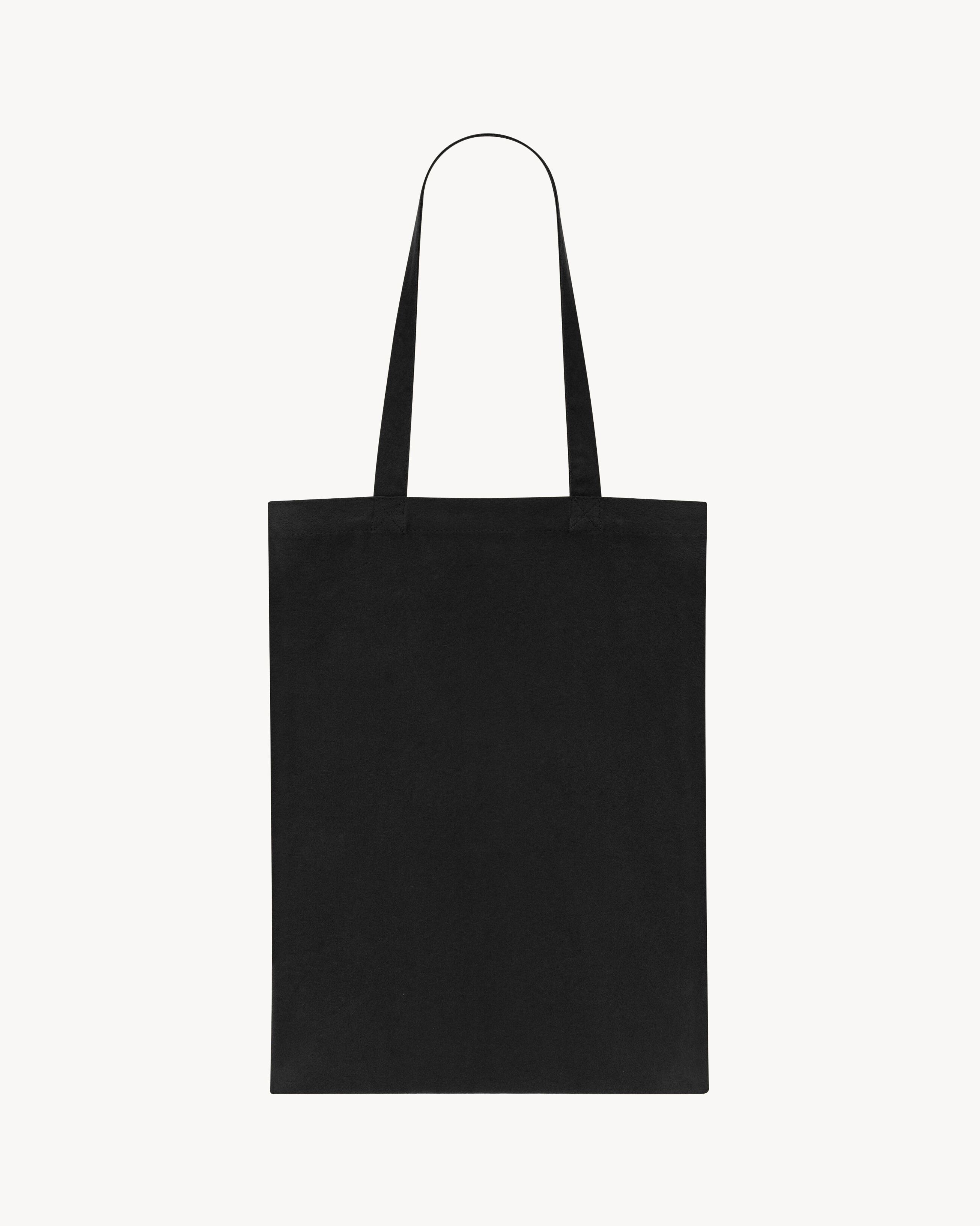 SMALL SAINT LAURENT TOTEBAG IN BRUSHED COTTON