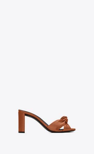 bianca mules in smooth leather