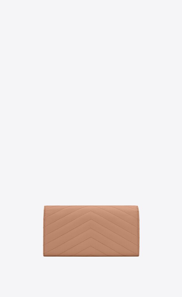 Saint Laurent Large Monogram Leather Wallet