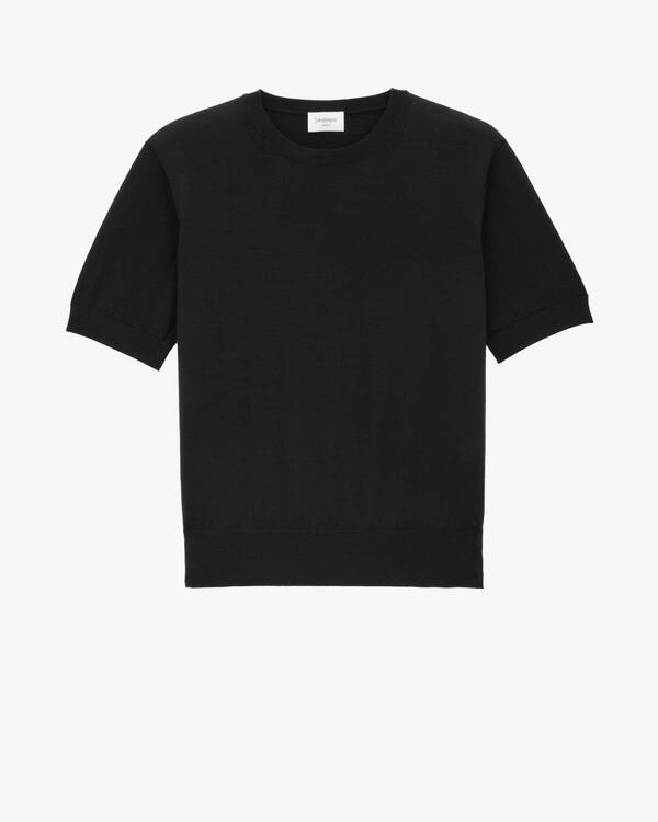 T-shirt sweater in wool | Saint Laurent | YSL CZ