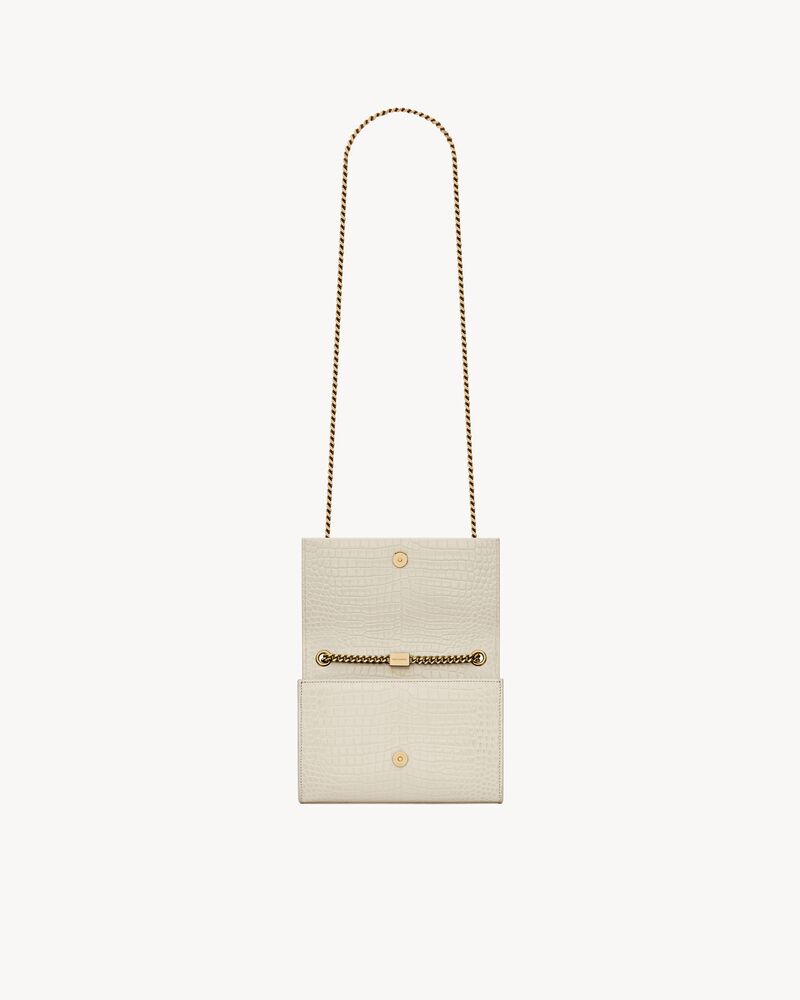 KATE SMALL TASSEL IN CROCODILE-EMBOSSED LEATHER