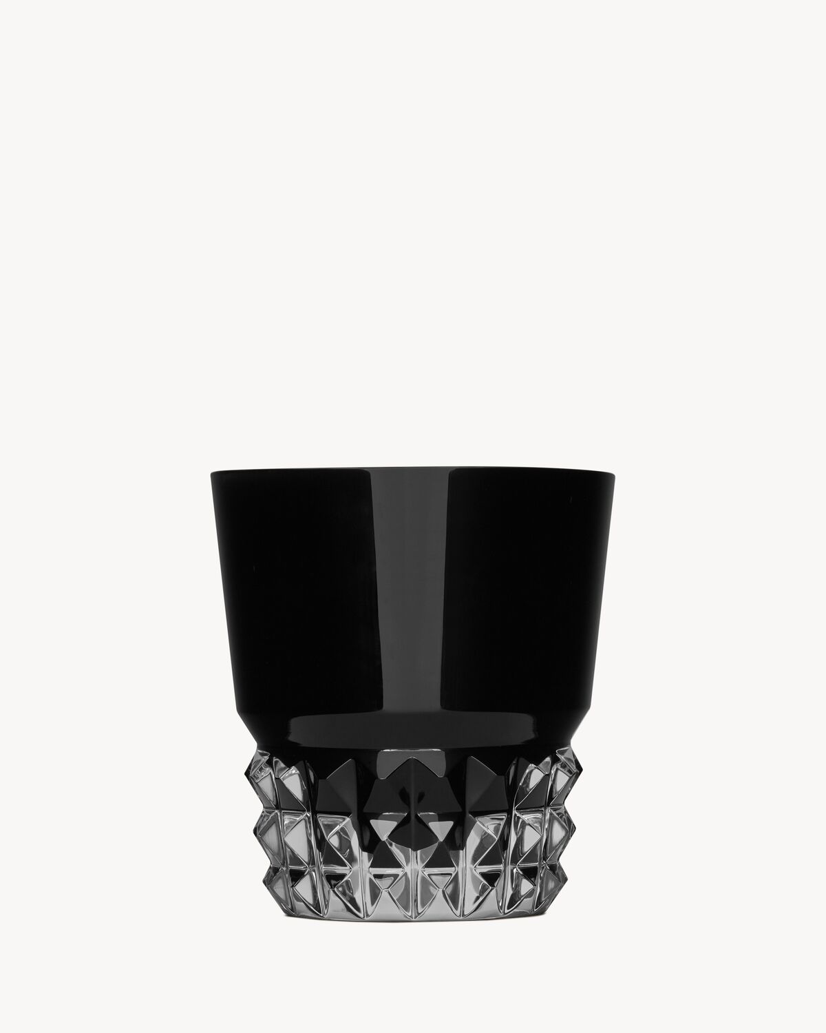 baccarat louxor glasses in black crystal