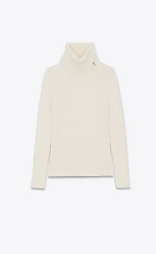cassandre turtleneck sweater in wool, cashmere and mohair
