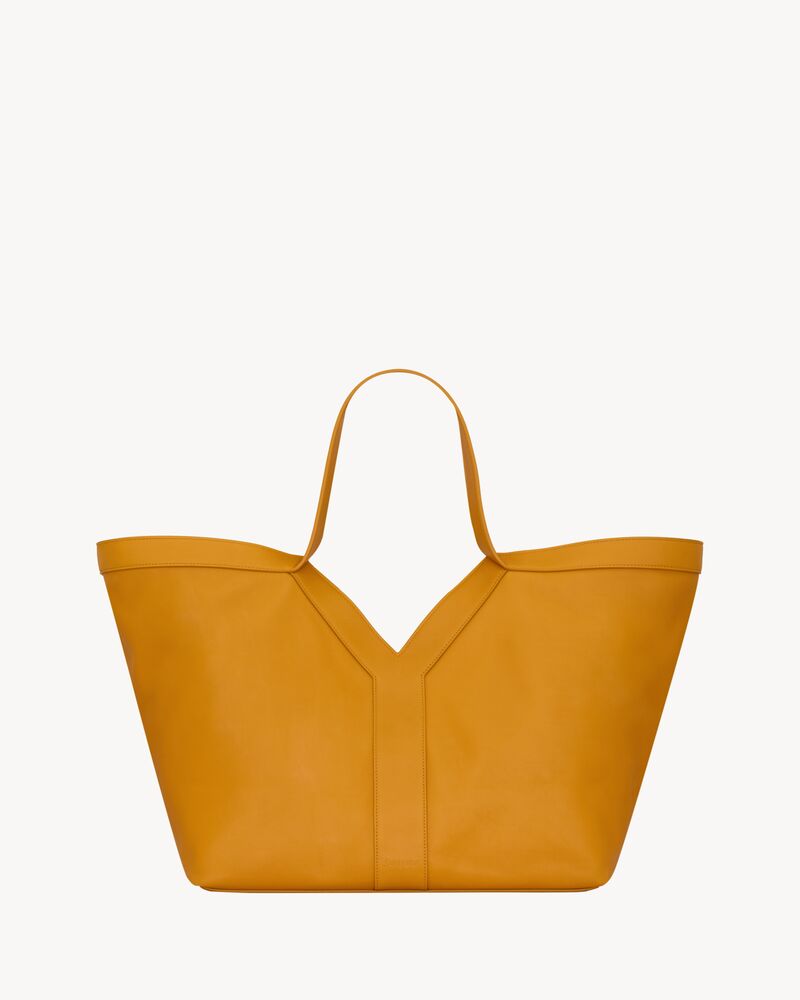 Y tote in leather