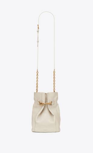 le maillon hook bucket bag in supple leather