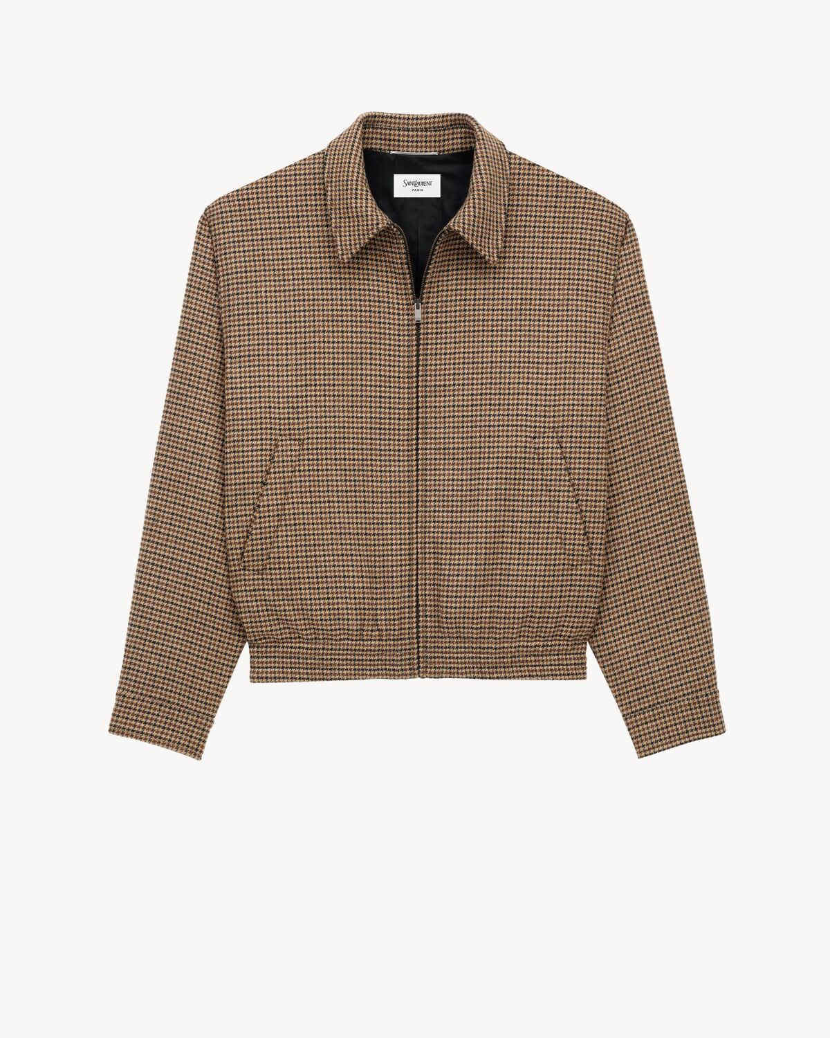 wattierte jacke mit puppytooth-muster