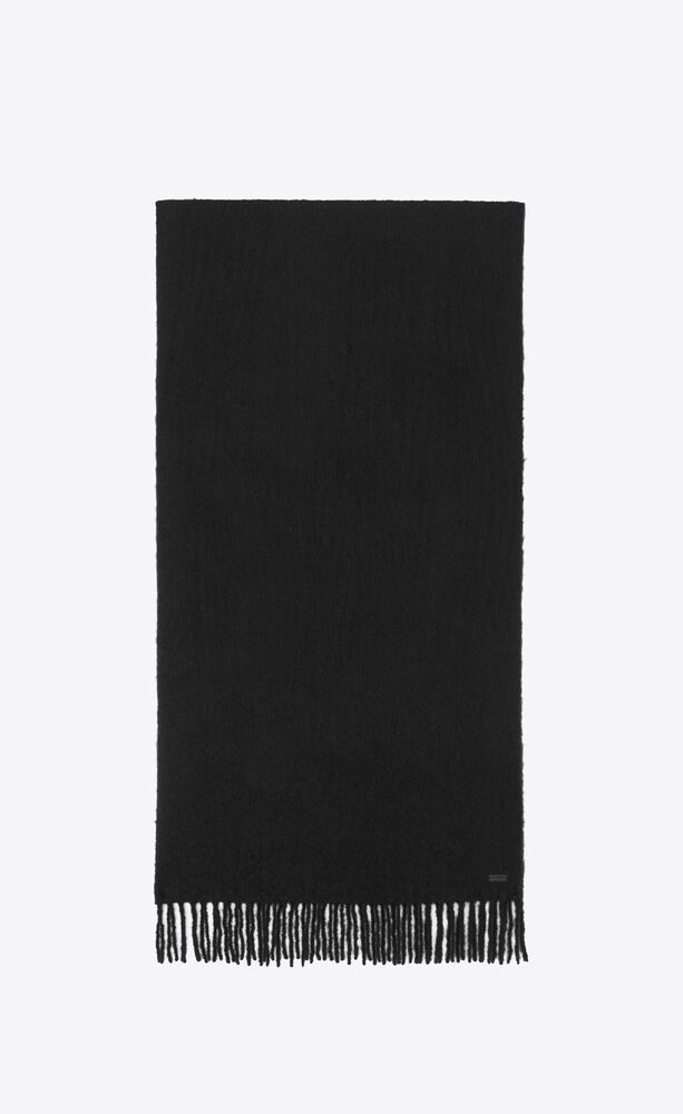 Extra-long scarf in alpaca, wool and mohair | Saint Laurent