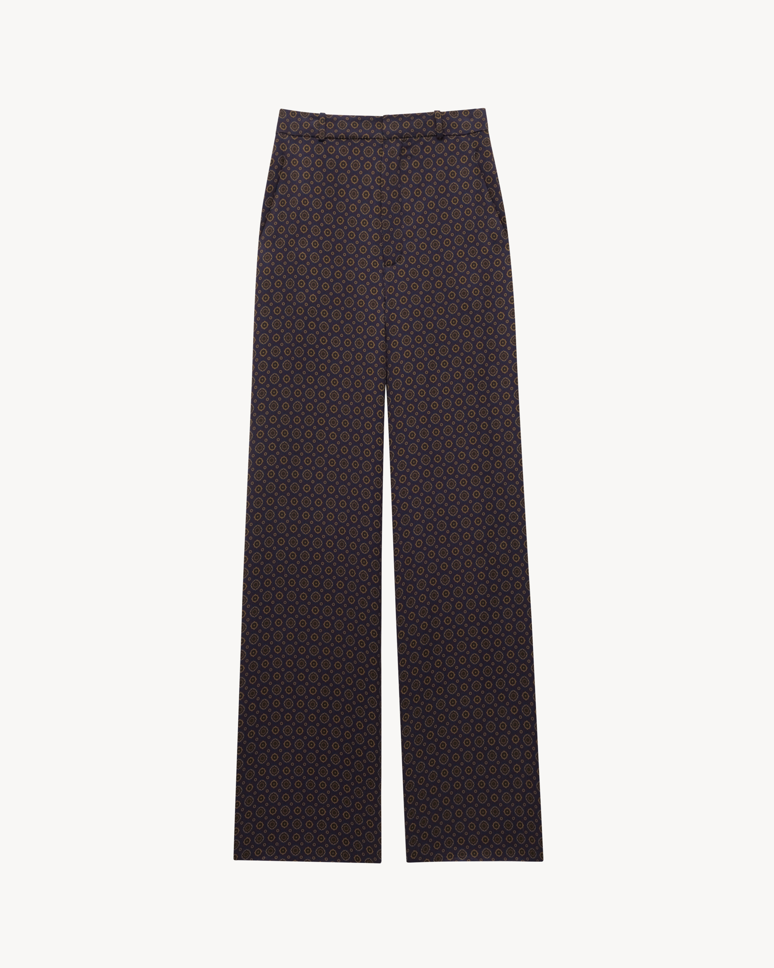 medallion pants in satin