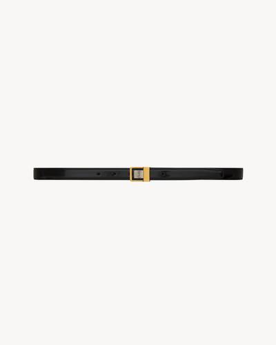 A&S thin bucklebelt ブラック A&S thin bucklebelt ブラック Double Buckle Belt - Black