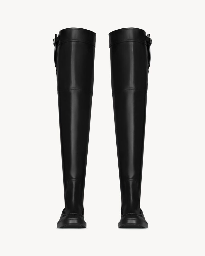 Botas por encima de la rodilla Joe de piel lisa