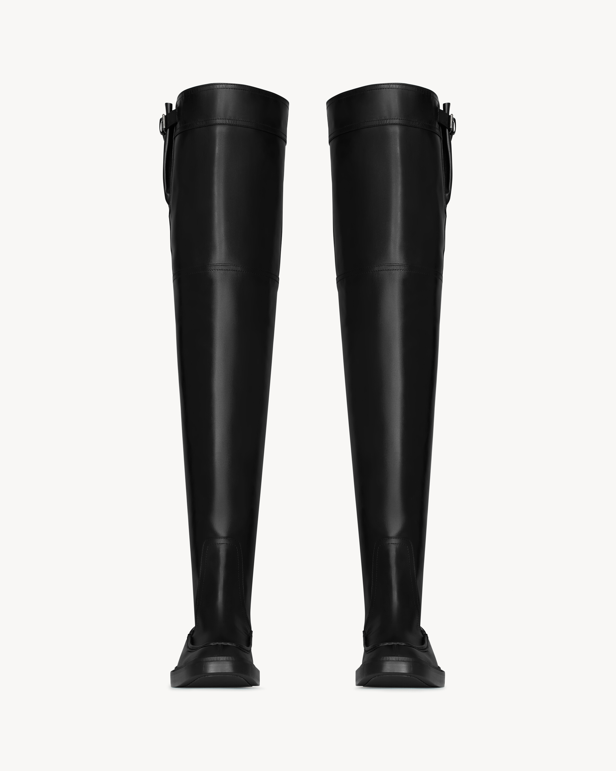 JOE over-the-knee boots in smooth leather