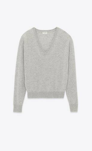 v-neck sweater in cashmere