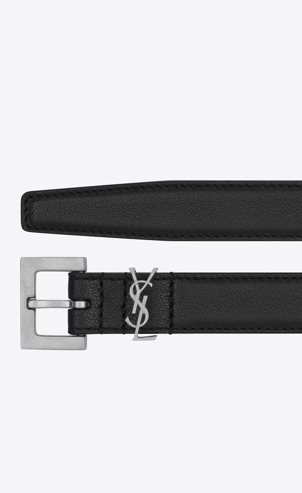 Cassandre thin belt in smooth leather | Saint Laurent | YSL.com