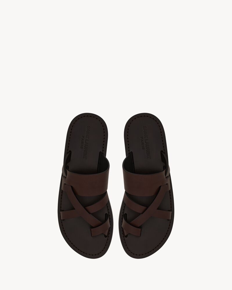 CULVER slides in smooth leather