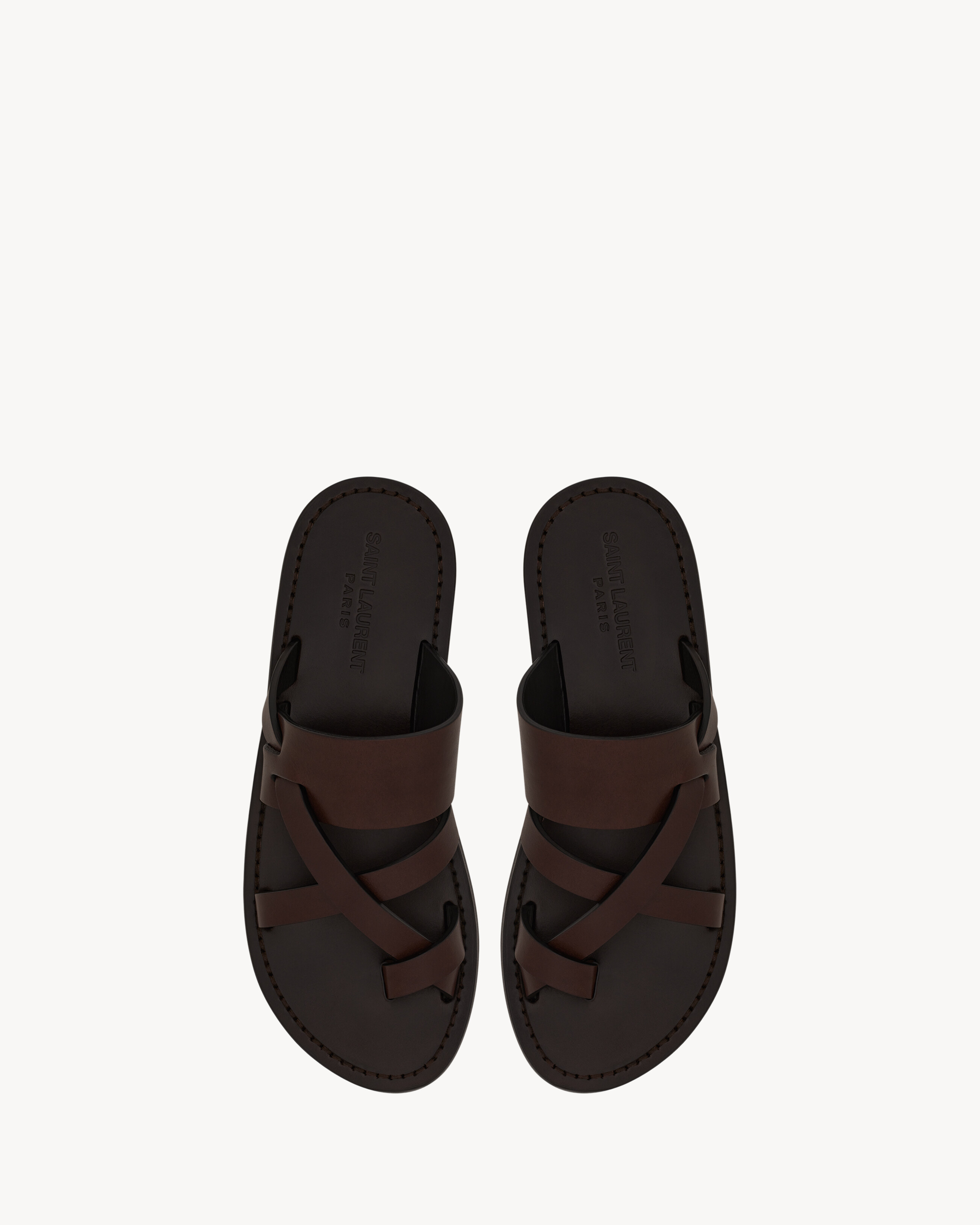 CULVER slides in smooth leather