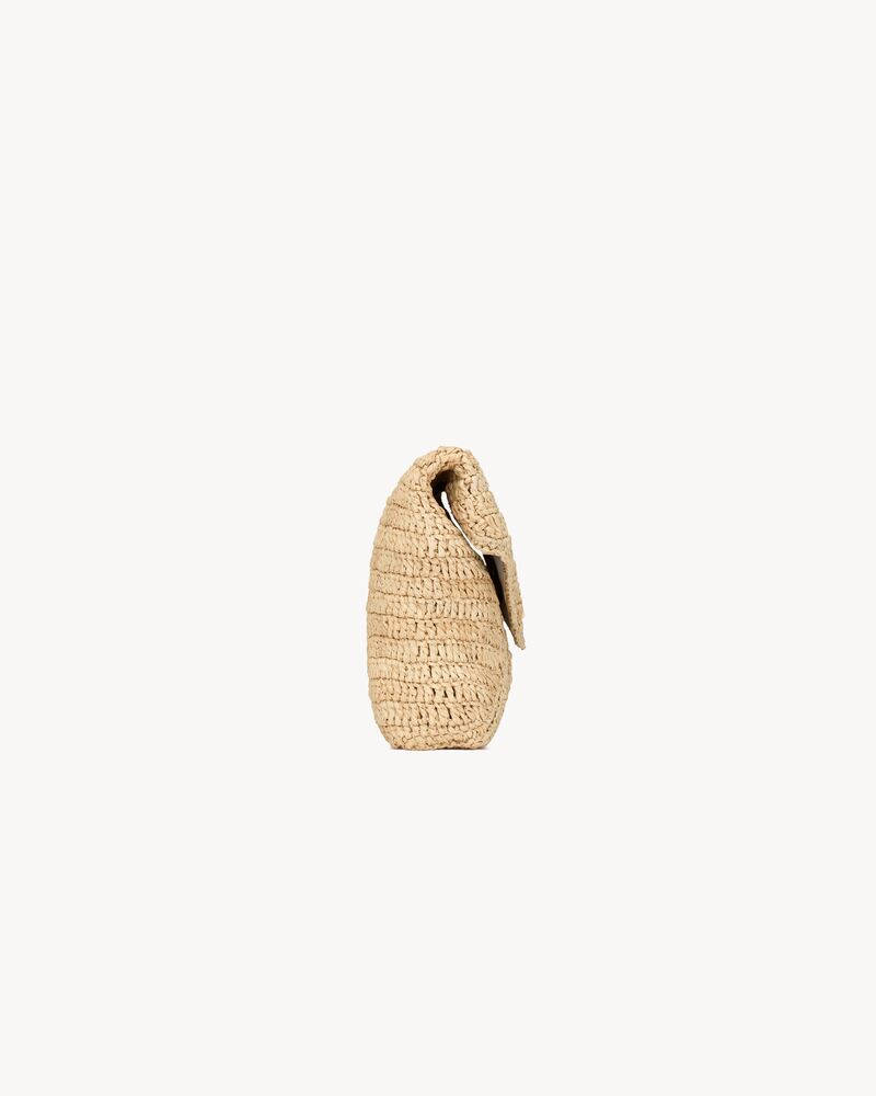 cassandre large envelope pouch in raffia