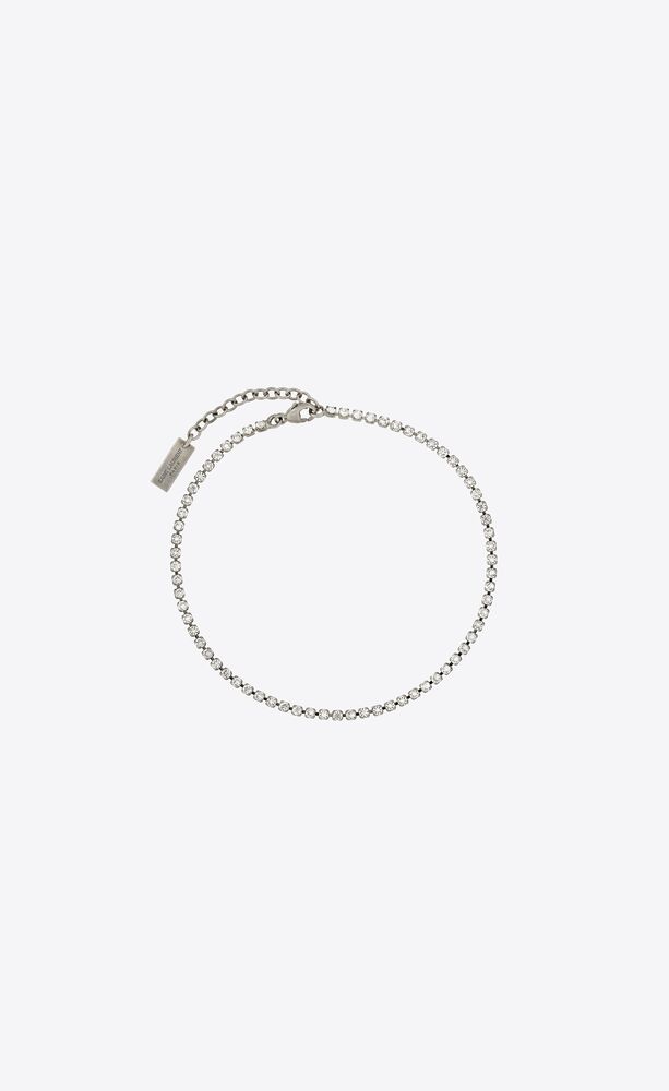 rhinestone ankle bracelet in metal