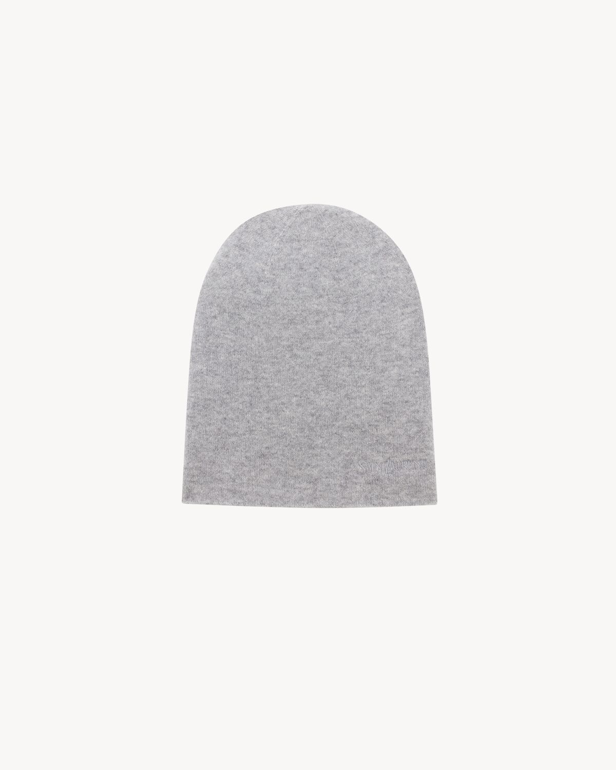 Beanie aus Kaschmir mit SAINT LAURENT Stickerei