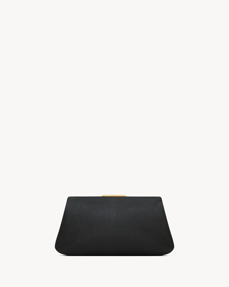 SAINT LAURENT CLUTCH LARGE EN CUIR