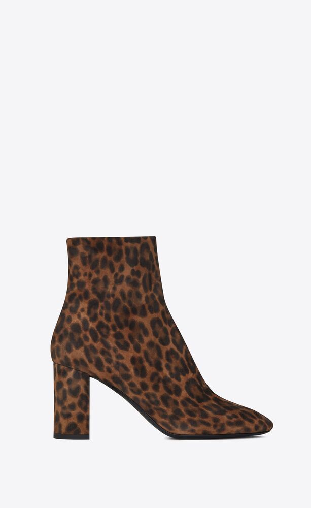 LOU ankle boots in suede with a leopard 