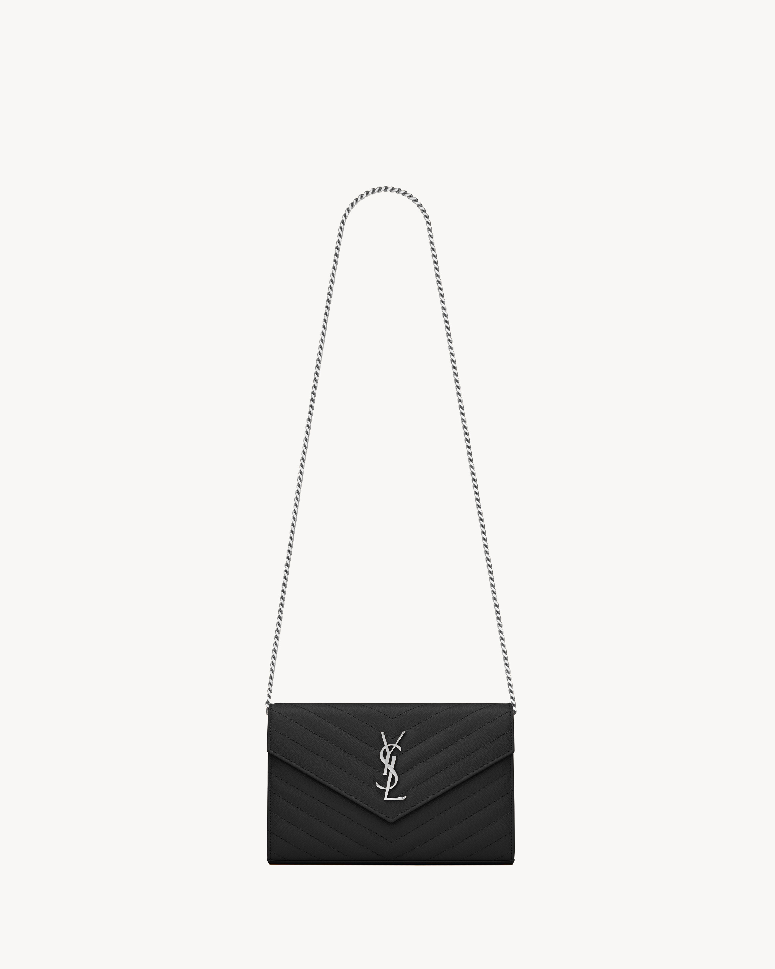 yves saint laurent envelope chain wallet