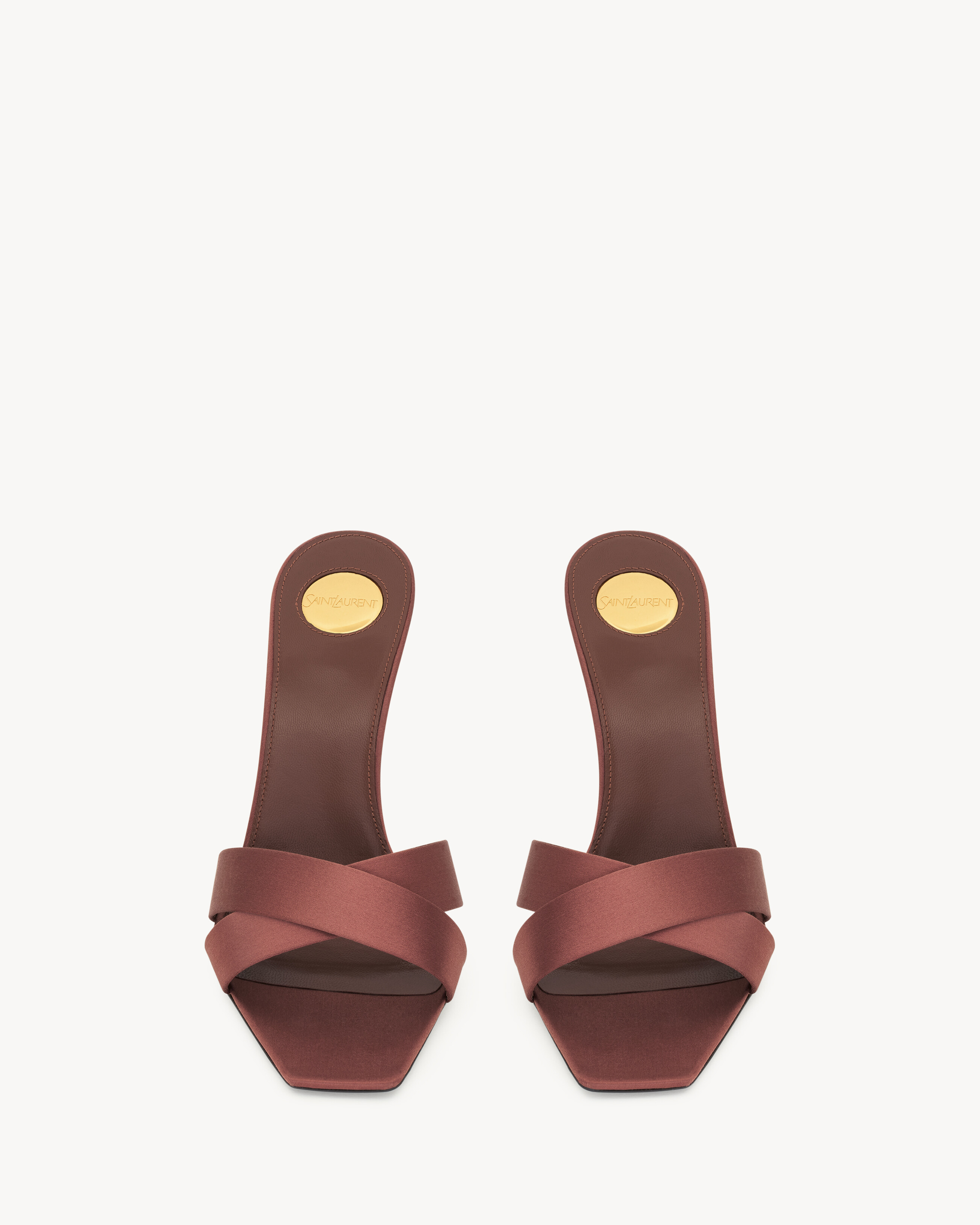 OPYUM mules in satin crepe