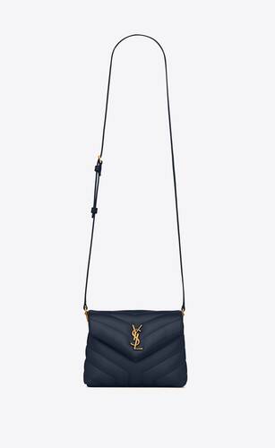 loulou toy strap bag in matelassé "y" leather