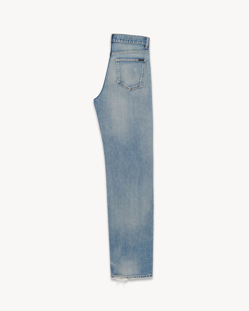 Long Baggy Jeans in Charlotte Blue Denim