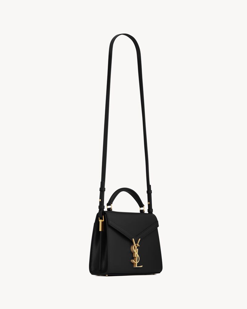 cassandra mini top handle bag in box saint laurent leather