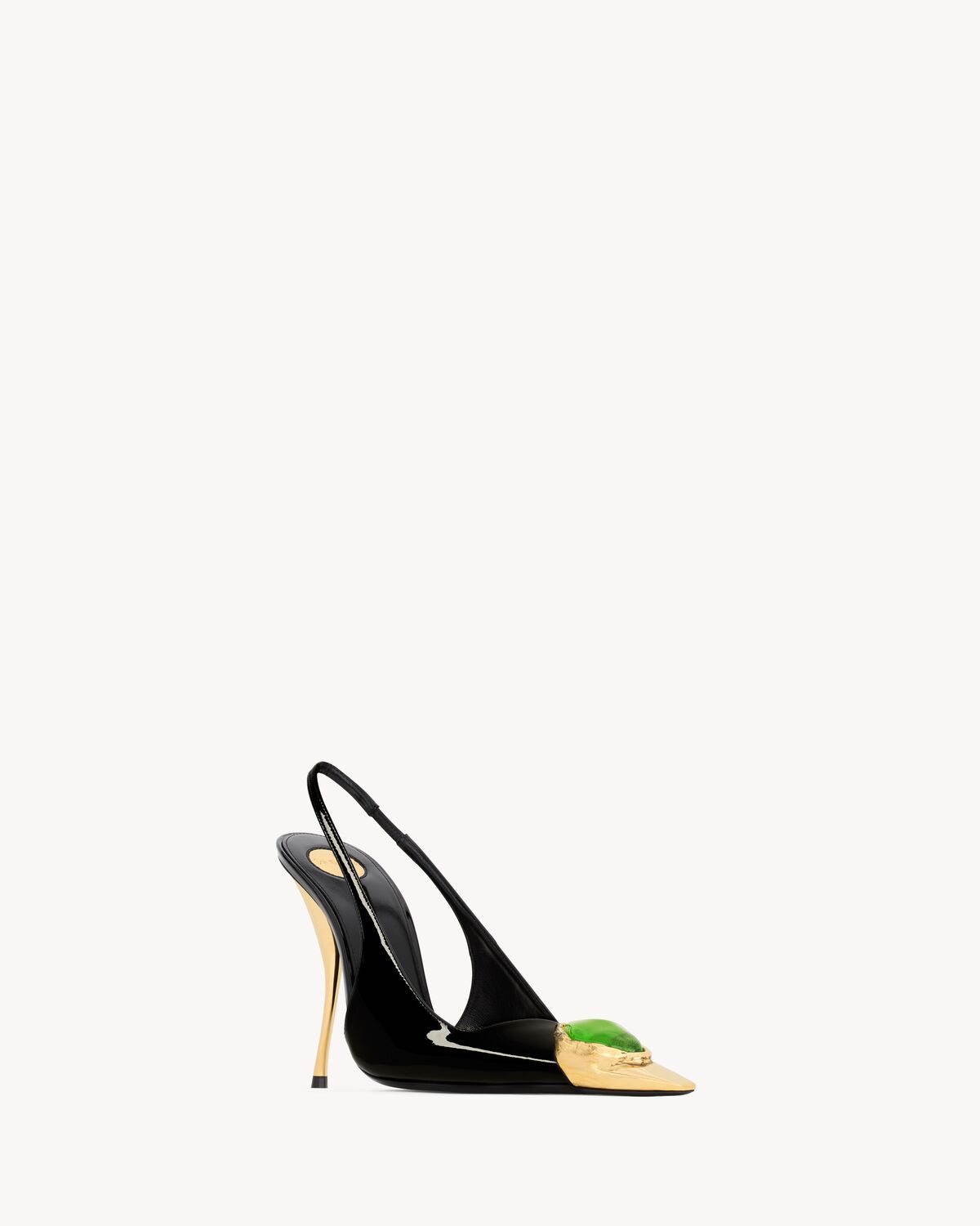 loulou slingback pumps in patent leather