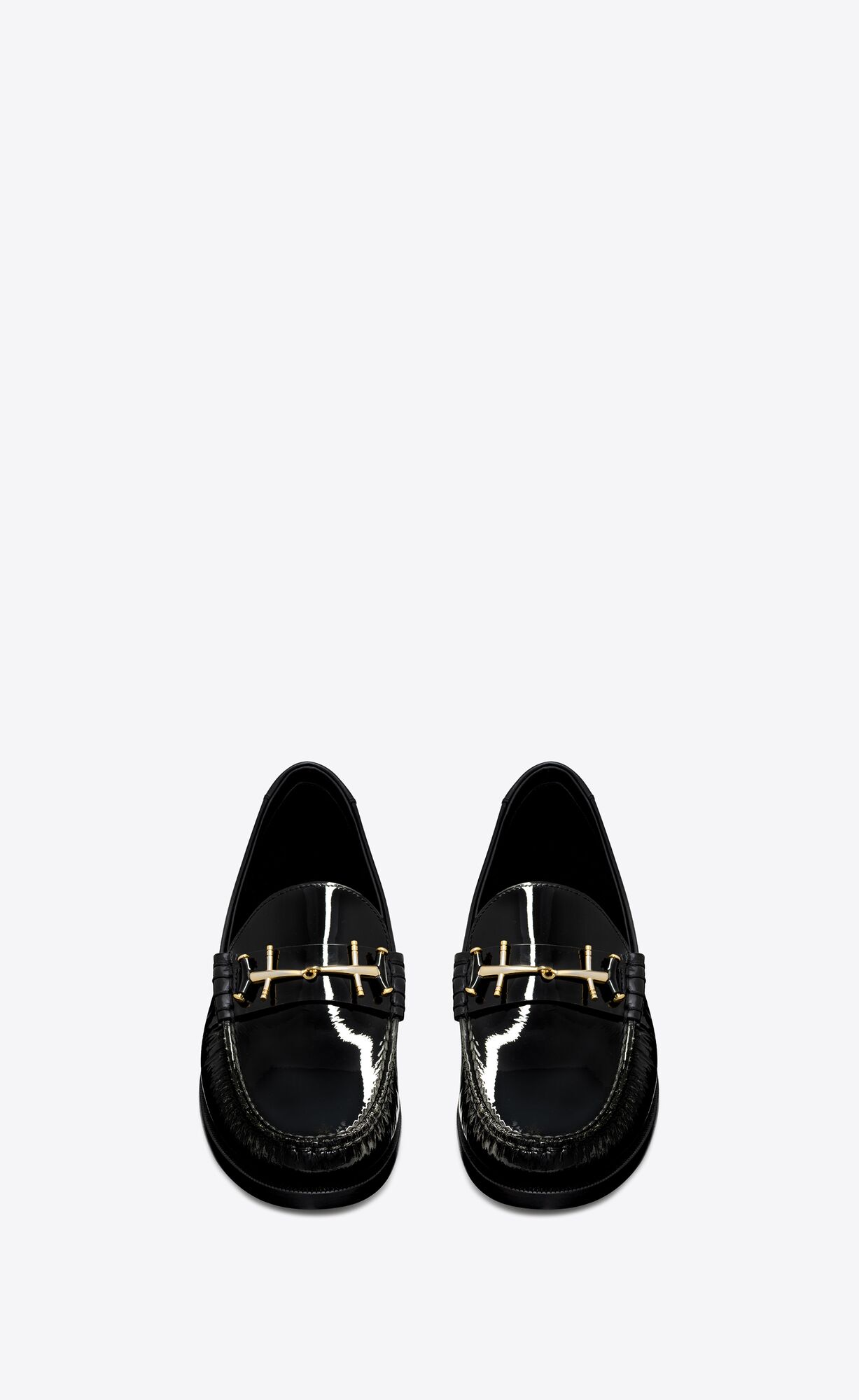 Le Loafer penny slippers in patent leather | Saint Laurent | YSL.com