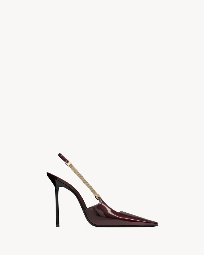 BLAKE Slingback-Pumps aus Lackleder