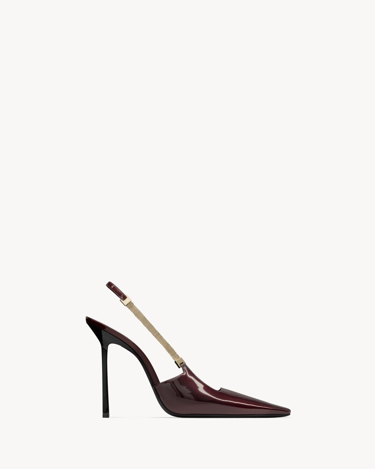 BLAKE slingbacks en cuir verni