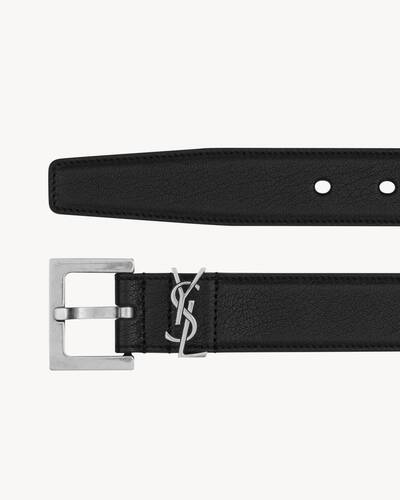 YSL 黒 レザーベルト ゴールドバックル 80cm 新品 小物