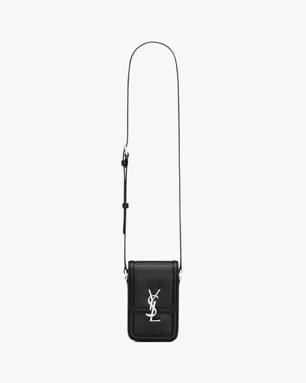 Ysl Mini SOLFERINO mini bag in smooth leather in Black | Saint Laurent | YSL US