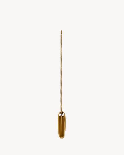 cassandre matelassé chain wallet in grain de poudre embossed leather