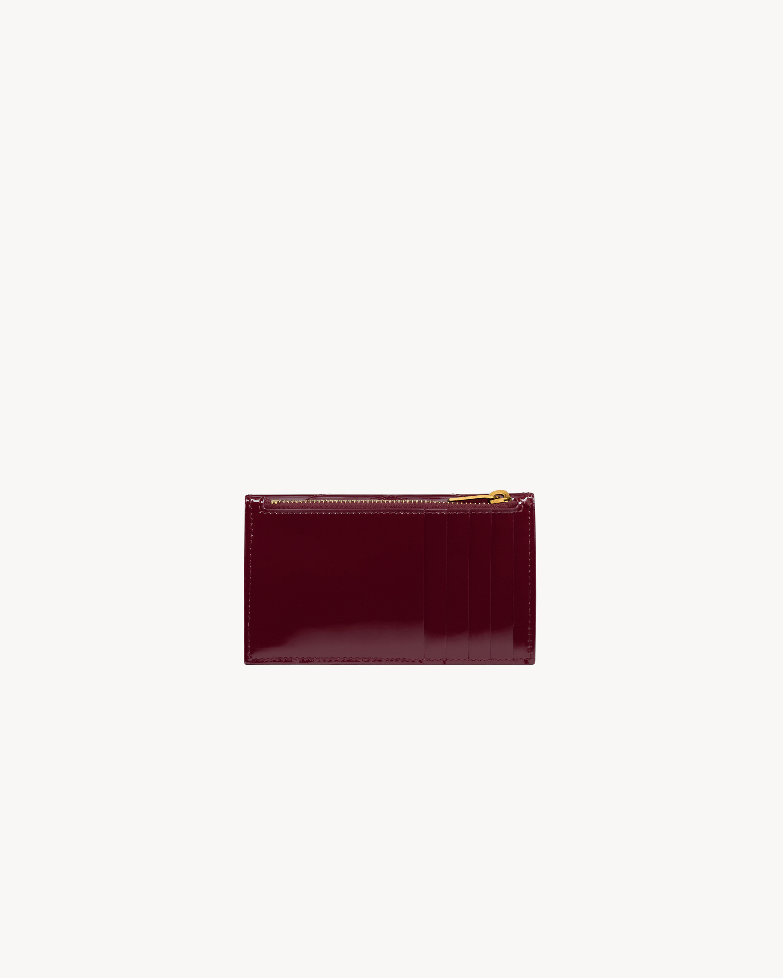 CASSANDRE MATELASSÉ FRAGMENTS flap card case in patent leather