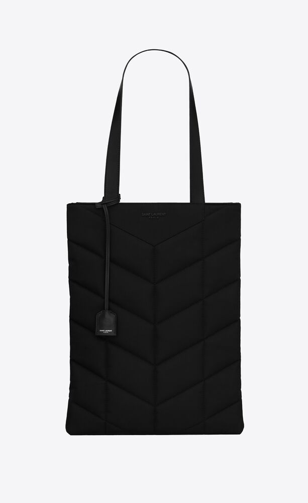 Puffer Tote Bag with Zipper Pockets