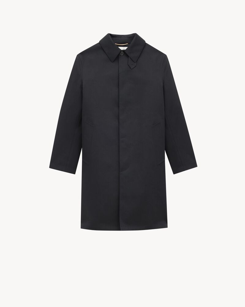 Coat in water-repellant canvas