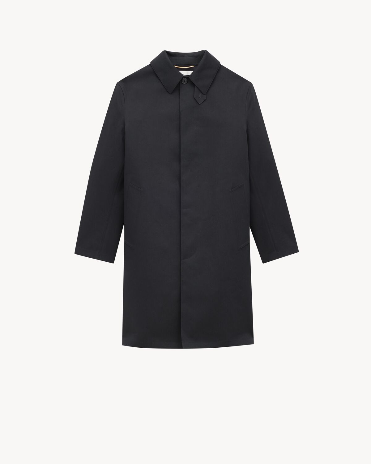 coat in water-repellant canvas