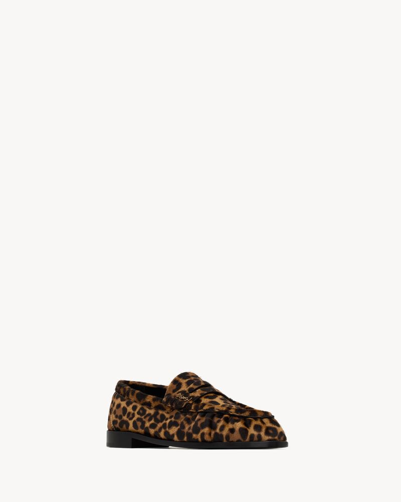 LE LOAFER penny slippers in pony hair leather