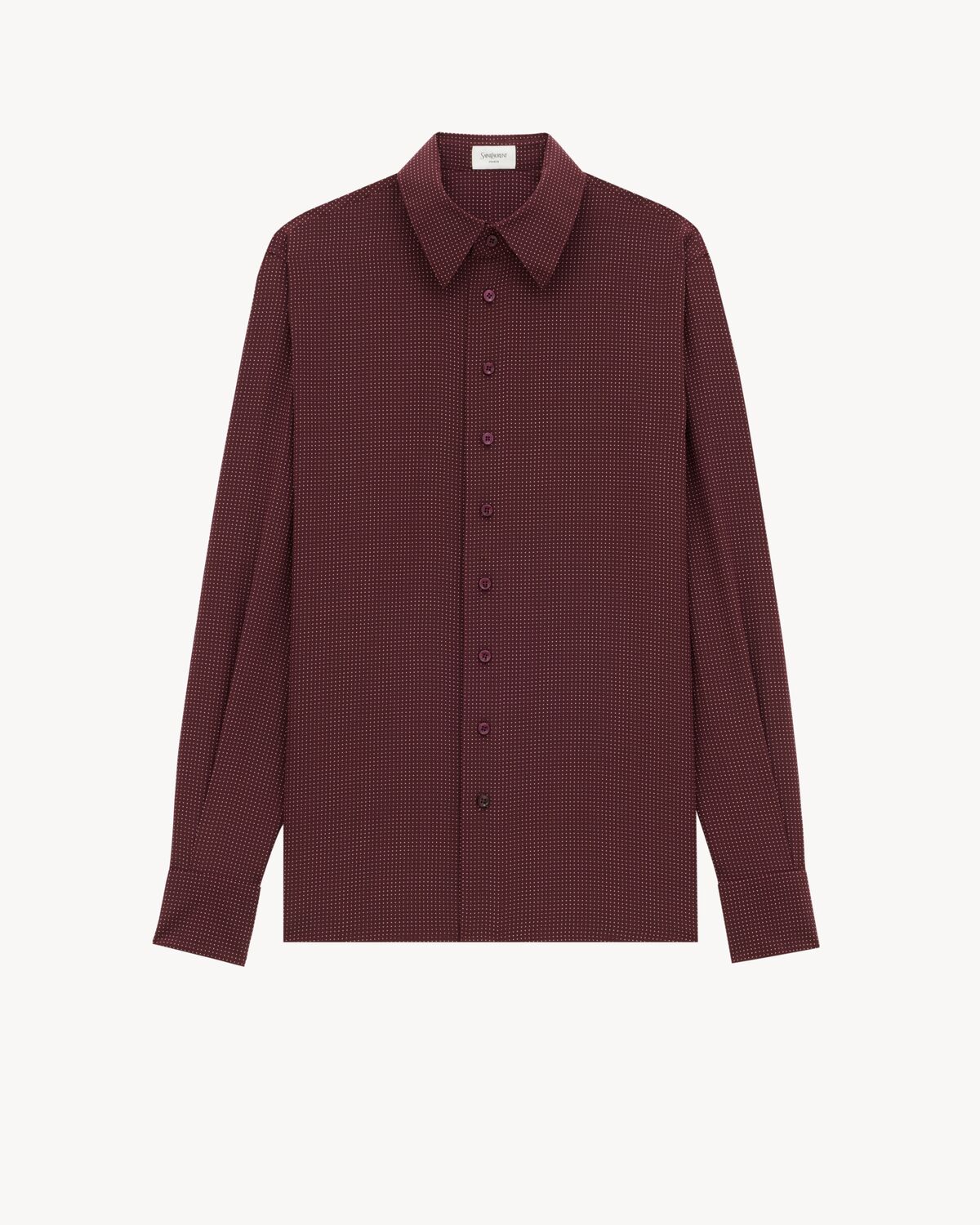 shirt in dotted silk crepe de chine