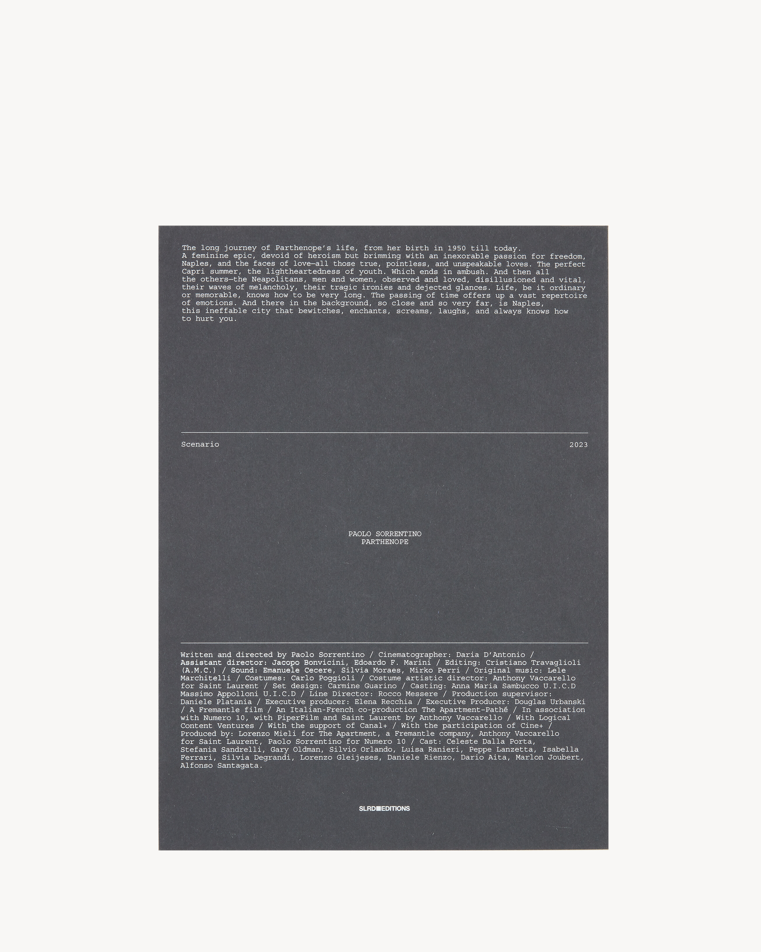 SL EDITIONS: PARTHENOPE