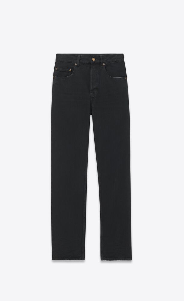 lange baggy-jeans mit extrem weiten schnitt aus denim in carbon black