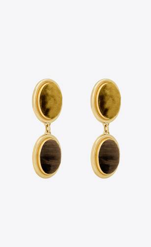Saint Laurent Women's Vintage Spiral Earrings