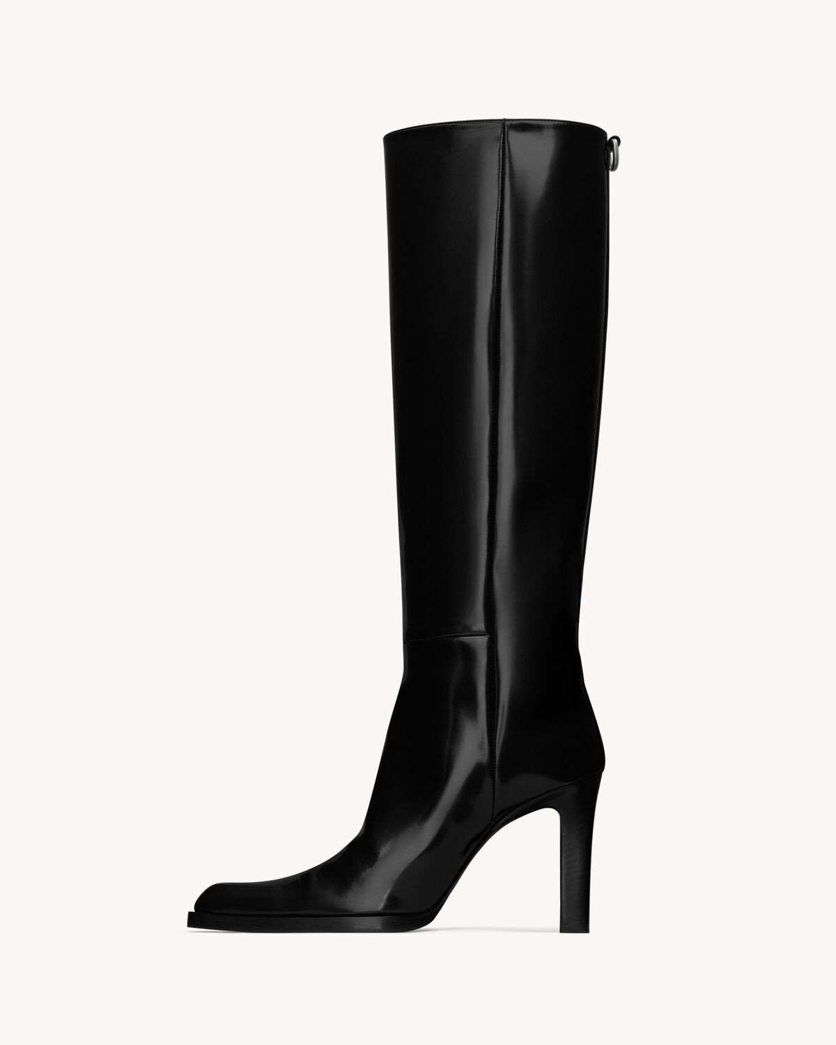 NINA high boots in glazed calfskin