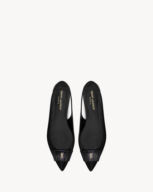 Women's Flat Leather Sandals | Saint Laurent | YSL