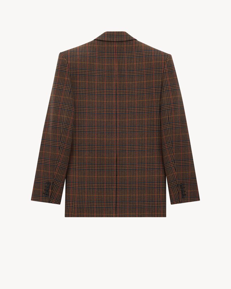 jacket in wool check